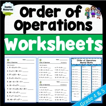 order of operations grade 4 5 fmw