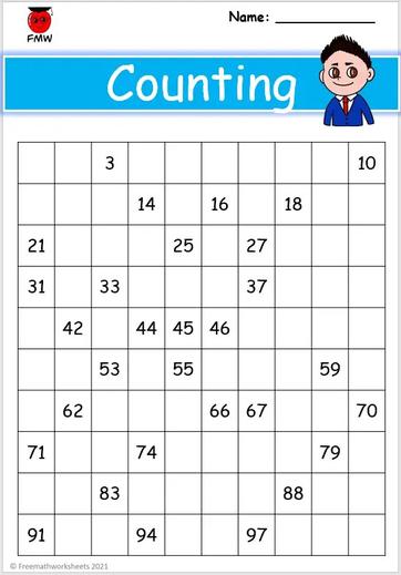Grade 1 Counting Worksheets | Free Worksheets | Printables