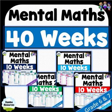 Grade 6 Mental Math Worksheets | Free Printables