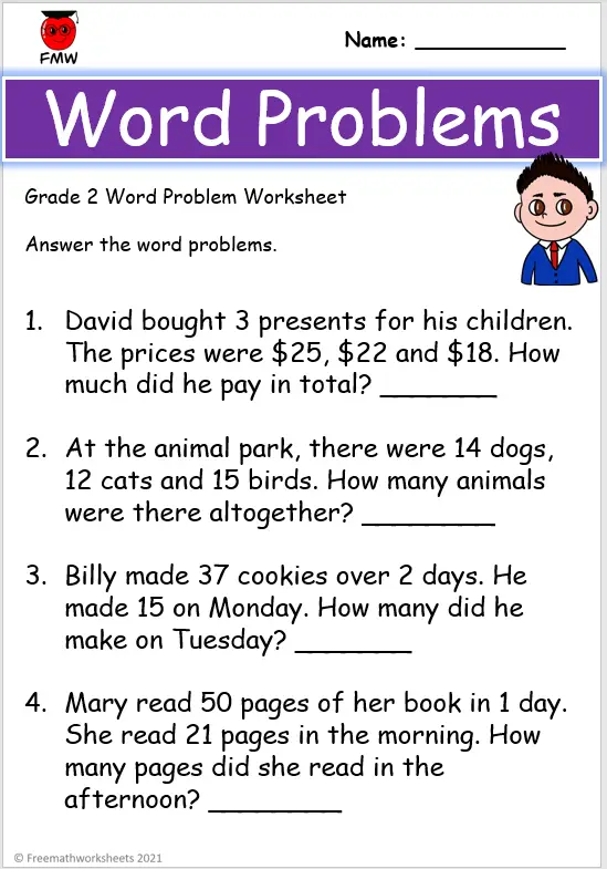 problem solving activities for grade 2