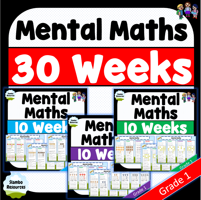 Grade 1 Mental Maths Bundle | 30 Weeks - FMW