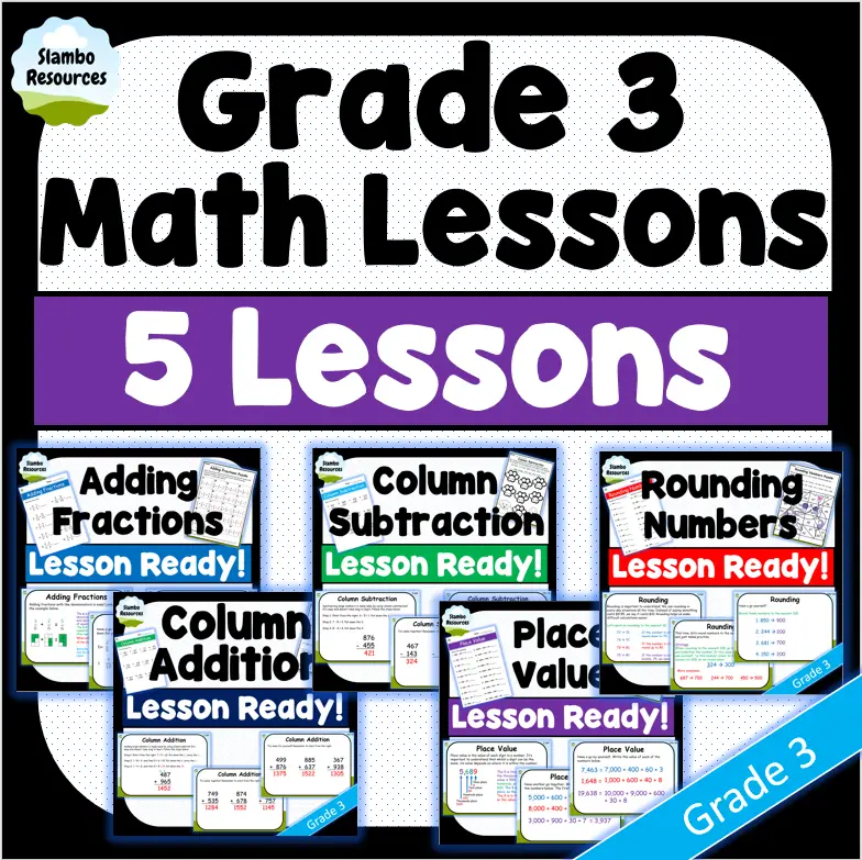 Grade 3 Math Lessons | PowerPoints, Worksheets & Puzzles - FMW